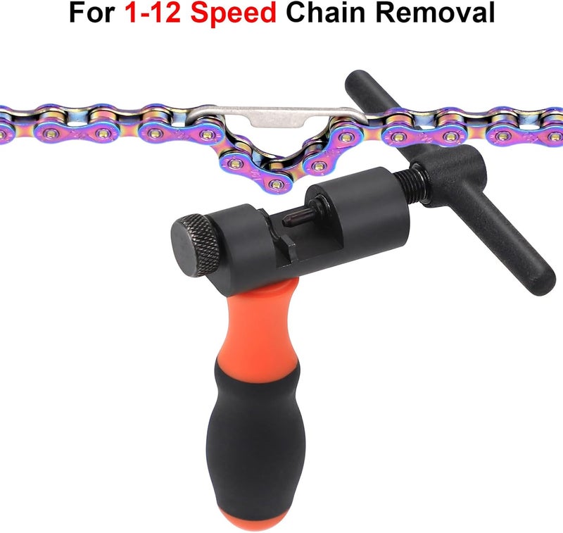 SONZUIA Universal Bike Chain Tool Kit with Bike Breaker Main Chain Pliers Chain Checker for Road MTB Bike 1-13 Speed Chain Disassemble Chain Splitter and Breaker - Image 2